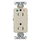 Leviton DPl HG/IG Rec 15A 125V Self-Gr Ivr D8200-IGI - alternate 1