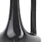 Homeroots 8" Black Ceramic Jug Vase 608594 - alternate 5