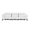 Homeroots 103" White Top Grain Leather Reclining Metal USB Sofa 720336 - alternate 10