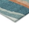 Homeroots 8' X 10' Teal Blue Copper And Ivory Abstract Washable Indoor Outdoor Area Rug 601011 - alternate 7
