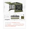 Vevor 6 Side Pop up Gazebo Screen Tent 10x10 ft for 6-8 Persons Camping Backyard FY10X10Military Green-6 - alternate 8