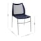 Flash Furniture HERCULES Navy Stack Chair with Air-Vent Back, Non-Sled Base and Gray Powder Coated Metal Frame, 5PK 5-RUT-NC498-NV-GG - alternate 8