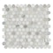Msi Cloudland Round Pattern Sample in. Polished Marble Mosaic Floor And Wall Tile ZOR-MD-0632-SAM - alternate 2