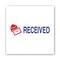 Accu-Stamp2 Stamp, Red/Blue, Received, 1-5/8"x1/2" 035537 - alternate 9