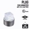B & K Square Plug Glv 1-1/4" 311UP-114 - alternate 5