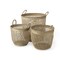 Homeroots Set of Three Natural Wicker Basket, 3PK 392159 - alternate 1