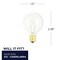 Bulbrite 10w G12 Clear Dimmable (E12) Candelabra Screw Base Warm Wht Lght Incandescent Lght Bulb, 2700K, 5PK 861953 - alternate 4