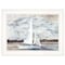 Homeroots Sailboat on Water 2 White Framed Print Wall Art 406714 - alternate 1