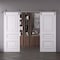 Sartodoors Double Barn Door 84x84 inches White Solid Core Modern Interior ROYAL9833DB-S-EMAL-8484 - alternate 1