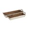 Homeroots Set of Two Off White Solid Wood And Metal Crate, 2PK 487717 - alternate 1