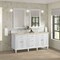 James Martin Vanities Lorelai 72" Double Vanity, Bright White, w/ 3 CM Tajnar Eclos Top 424-V72-BW-3TJR - alternate 6
