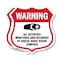 Signmission Video Surveillance Shield Sign Warning A, 12 inch X 12 inch, Aluminum Metal Sign, 2PK SHI-A-2PACK-12-474 - alternate 1