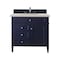James Martin Vanities Brittany 36" Single Vanity, Victory Blue, w/ 3 CM Siberian Silestone Top 650-V36-VBL-3SFR - alternate 1
