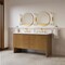 James Martin Vanities Hudson 60" Double Vanity, Honey Oak w/ 3 CM White Zeus Silestone Top 435-V60D-HNO-3WZ - alternate 8