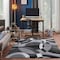 World Rug Gallery Contemporary Abstract Circles Soft Area Rug 6 ft 6 in x 6 ft 6 in Square Gray 105GRAY6SQ - alternate 4