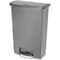 Rubbermaid Commercial Slim Jim Resin Step-On Container, Front Step Style, 24 gal, Gray 1883606 - alternate 1