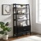 Crosley Landon Large Etagere Bookcase CF1110-MB - alternate 1