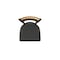 Holland Bar Stool Co Eleanor 30in Swivel Bar Stool with Black Wrinkle Finish, Medium Back and Canter Iron Seat 880 - alternate 7