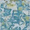 Homeroots 3' X 5' Denim Blue And Olive Green Abstract Washable Indoor Outdoor Area Rug 609594 - alternate 6
