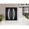 Vdomdoors Steel Double Doors Deux 6500 Black Stainless Inserts Single Modern Painted DEUX6500DEXD-BLK-RH-W72 x H80 - alternate 5