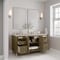 James Martin Vanities Chicago 60" Dbl Vanity, Walnut Whisper, w/ 3 CM Siberian Silestone Top w/FreePower Wireless Charger 503-V60D-WLW-FSFR - alternate 7