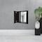 Homeroots 24" Black Wood Floating Single Door Bathroom Vanity And Medicine Cabinet With Mirror 543579 - alternate 5