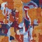 Homeroots 8' X 10' Copper Gray And Burgundy Abstract Washable Indoor Outdoor Area Rug 599553 - alternate 6