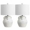 Jonathan Y Altea 20.5 in. Rustic Coastal Pottery Jar LED Table Lamp, White, 2PK JYL5502A-SET2 - alternate 9