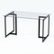 Homeroots 55" Clear And Black Glass And Metal Dining Table 568209 - alternate 5