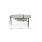 Homeroots 36" Clear and Bronze Glass and Metal Round Coffee Table With Shelf 393172 - alternate 9