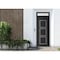 Vdomdoors Front Exterior Prehung Metal-Plastic Door, Manux 8661 Matte Black, Top Sidelite Transom, Office Com MANUX8661EXD-BLK-W36xH80+14-RH - alternate 1