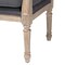 Baxton Studio Clemence French Provincial Grey Fabric Whitewashed Mahogany Wood Armchair 254-13828-ZORO - alternate 9