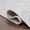 Jonathan Y Porter Geometric Art Deco Fan Pattern High-Low White/Light Gray 3 ft. x 5 ft. Area Rug CAR100B-3 - alternate 5