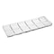 Homeroots 13in Clear Rectangular Crystal Serving Tray 517526 - alternate 1