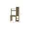 Homeroots 40" Natural Computer Desk With Hutch 477845 - alternate 3
