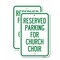 Signmission Reserved Parking for Church Choir, 18'' X 24'' 2 Signs, Heavy Gauge Aluminum, 2PK A-1824-2PACK-23127 - alternate 1