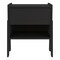 Homeroots 22" Black Wood One Drawer Nightstand 543647 - alternate 1