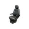 Uni Pro 151 Mechanical Suspension Seat With Headrest Black Vinyl 8437 - alternate 1