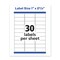 Avery Address Labels w/TrueBlock/Sure Feed, Laser, 1x2.63, White, PK1500 05520 - alternate 6