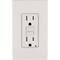 Leviton 15 Amp Self-Test SmartlockPro Slim Tamper Resistant GFCI Duplex Outlet, White, 3PK M92-GFTR1-03W - alternate 6