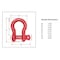 Mytee Products 5/8in 3.25 Tons Anchor Shackle Forged Carbon Steel & Alloy Screw Pin, 20PK SHACKLE-ANCHOR-SP-58x20 - alternate 6