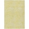 Homeroots 10' X 14' Yellow And Ivory Abstract Washable Indoor Outdoor Area Rug 599777 - alternate 7