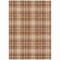 Homeroots 3' X 5' Brown Black And Beige Plaid Washable Indoor Outdoor Area Rug 597129 - alternate 7