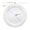 Smarty Had A Party White w/Gold Vintage Rim Round Plastic Dinnerware Set (120 Dinner Plates + 120 Salad Plates), 240PK 860GVP-CASE - alternate 10