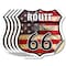 Signmission Route Us 66 Flag, 6 inch X 6 inch, Vinyl Decal, 5PK SHI-D-5PACK-6-483 - alternate 1