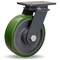 Hamilton Extended Service Swivel Caster, 8" x 2-1/2" Duralast Polyurethane (95A) on Cast Iron Wheel S-ES-8DT - alternate 1