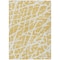 Homeroots 5' X 8' Gold and White Abstract Washable Non Skid Indoor Outdoor Area Rug 559266 - alternate 5