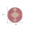 Homeroots 8' Blush Gray And Beige Round Oriental Washable Indoor Outdoor Area Rug 598390 - alternate 6
