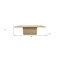 Homeroots 108" Natural Solid Wood Pedestal Base Dining Table 563911 - alternate 13