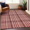 Homeroots 5' X 8' Red Black And Ivory Plaid Washable Indoor Outdoor Area Rug 601513 - alternate 7